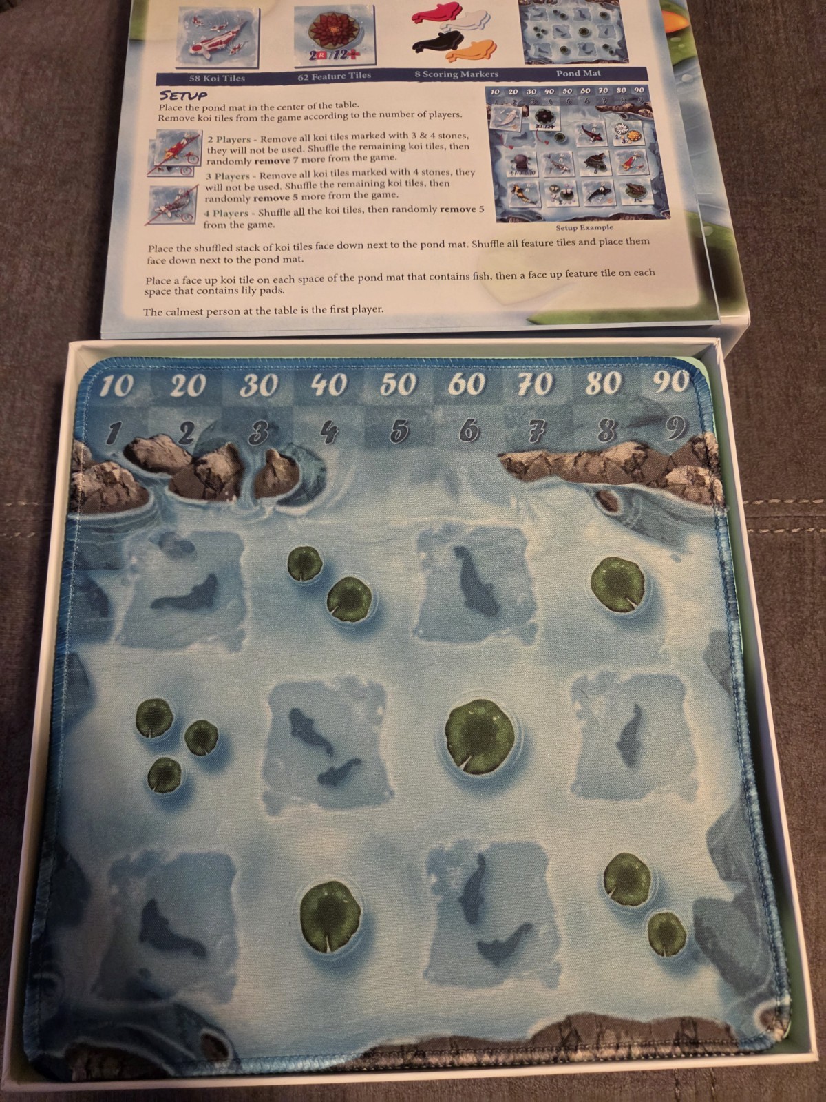Kohaku board game, Neoprene Mat, And Acrylic Tiles! Rare 1st edition!