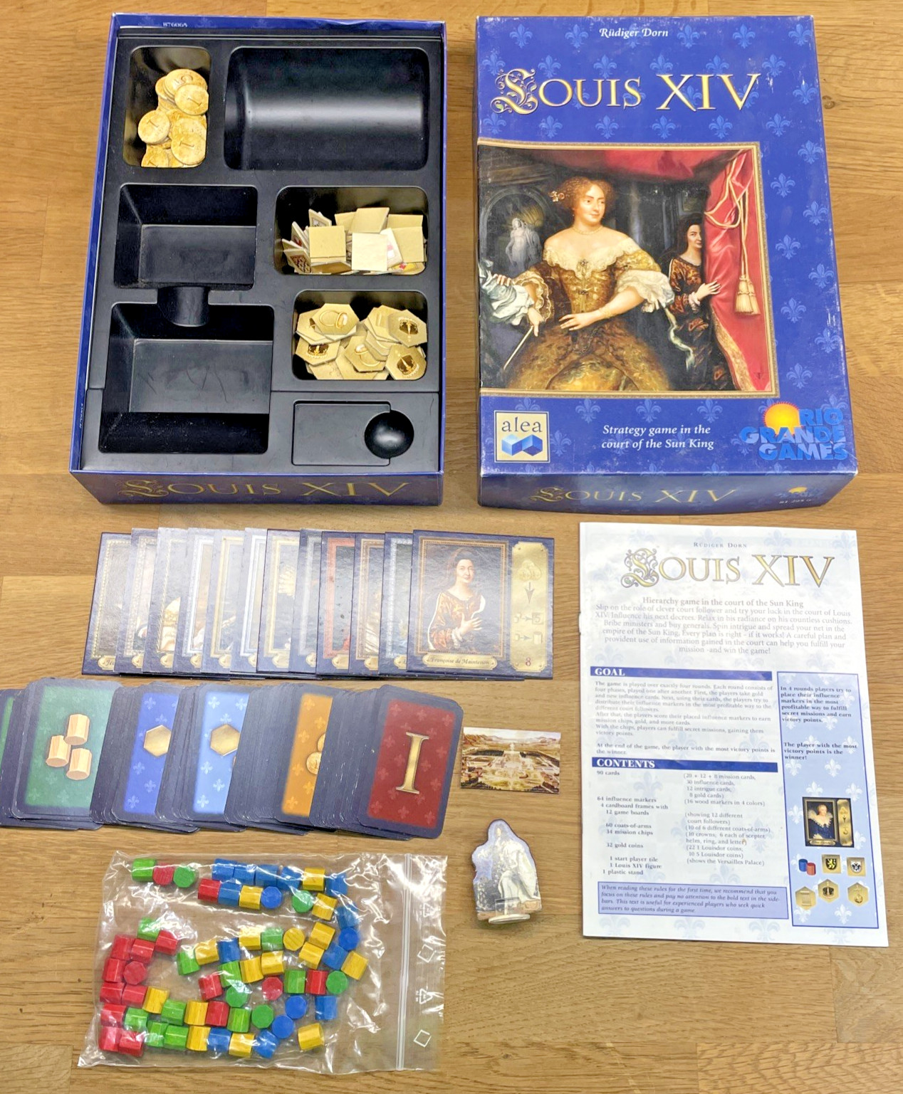 Louis XIV Strategy Board Game by Rio Grande Games 2005 100% Complete