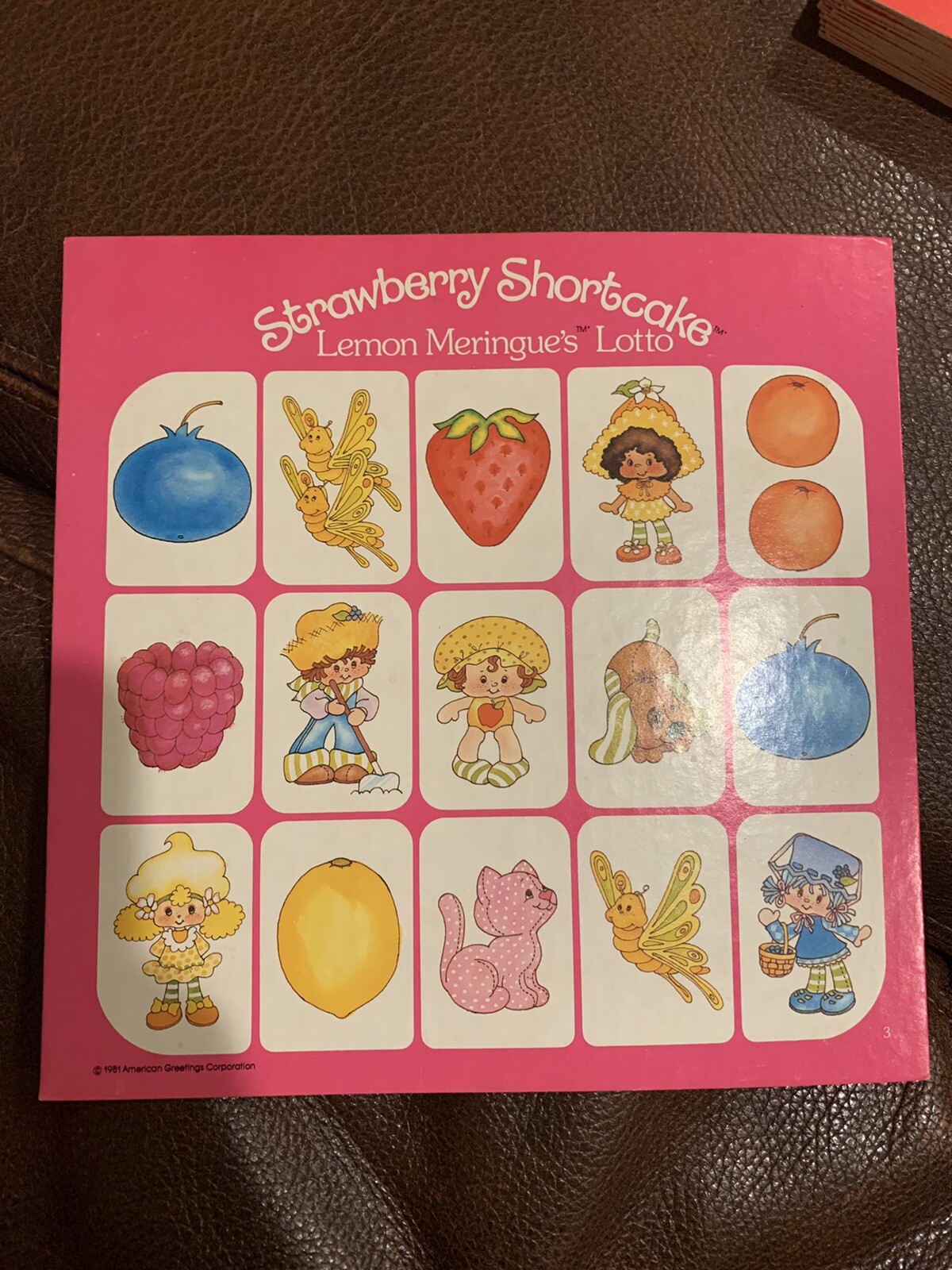 Vintage Strawberry Shortcake Game Basket 4 Berry Fun Games 1981 Parker Bros RARE