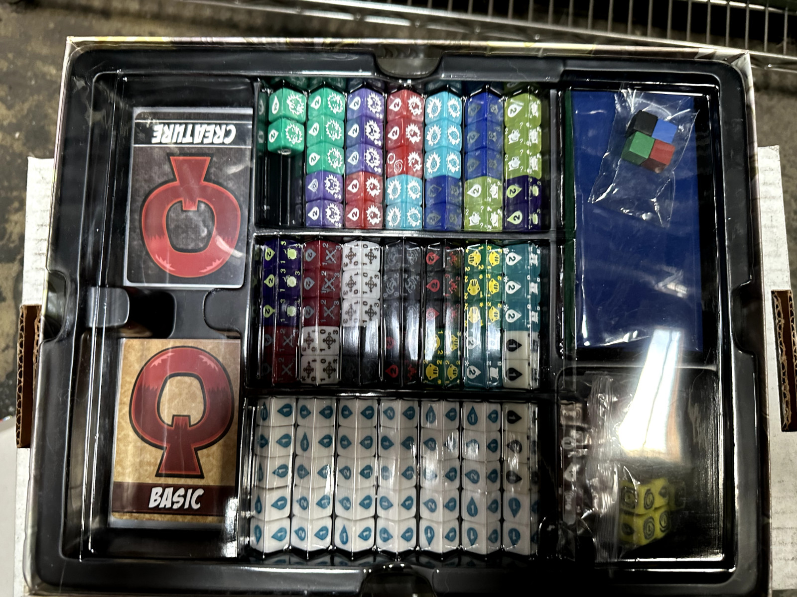 Quarriors! Dice Building Game All Cards Sleeved FREE SHIPPING