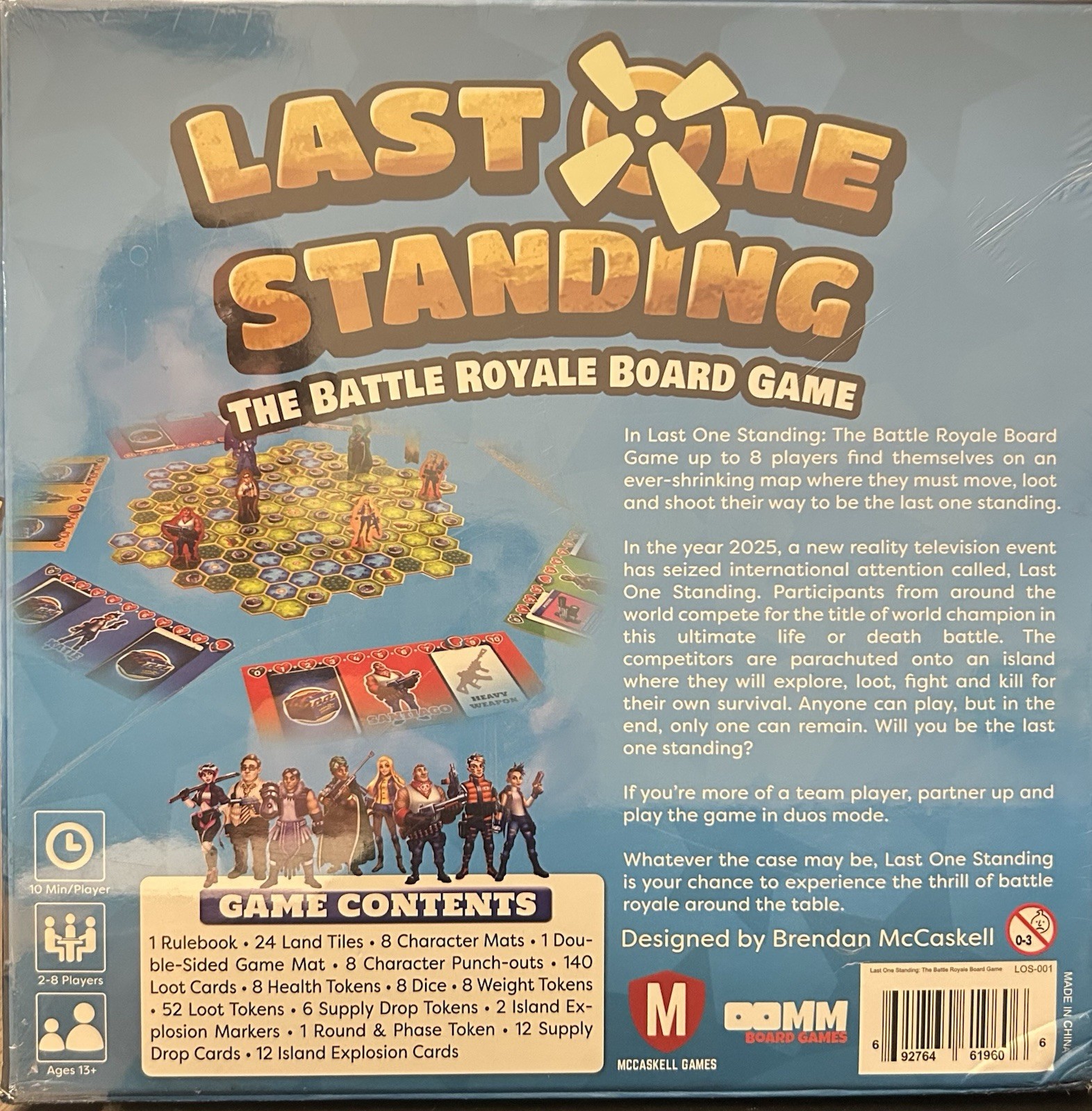 Last One Standing The Battle Royale Board Game 2-8 Players New In Shrink