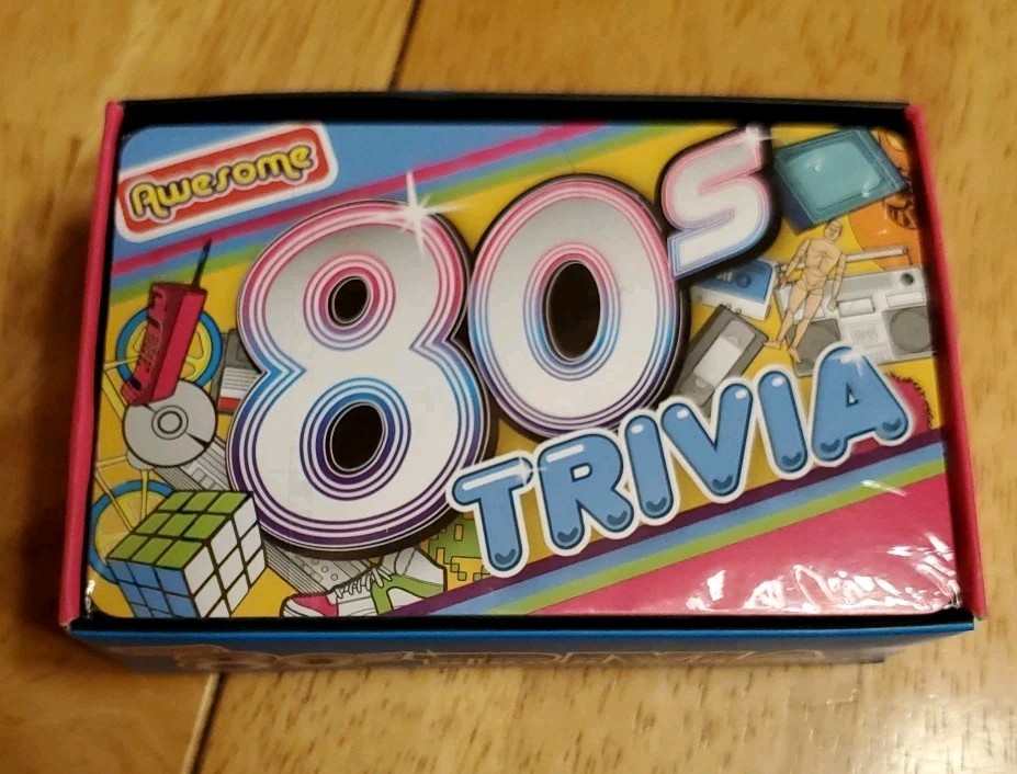 Awesome 80s Trivia Card Game 100 Cards Pop Culture NEW
