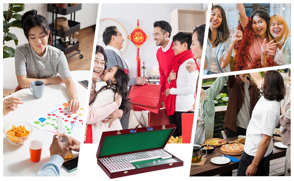 Portable Mini Mahjong Table Indoor Entertainment Accessories Board Game Activity