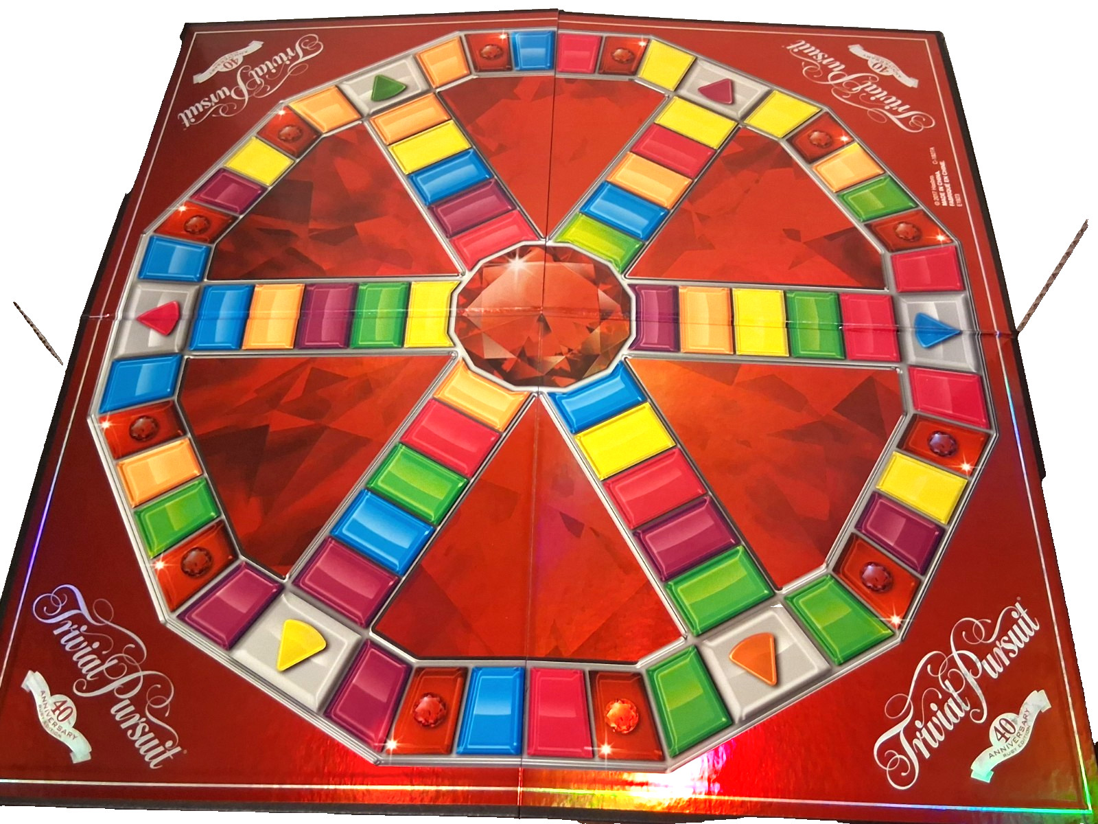 Trivial Pursuit 40th Anniversary Ruby Edition. Open Box. Never Played.