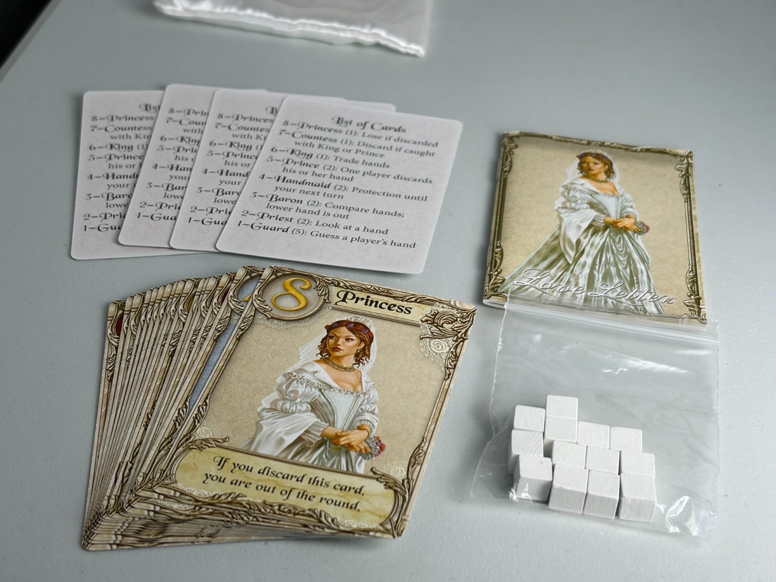 Love Letter Wedding Edition Board Game Rare AEG Seiji Kanai OOP EUC Complete