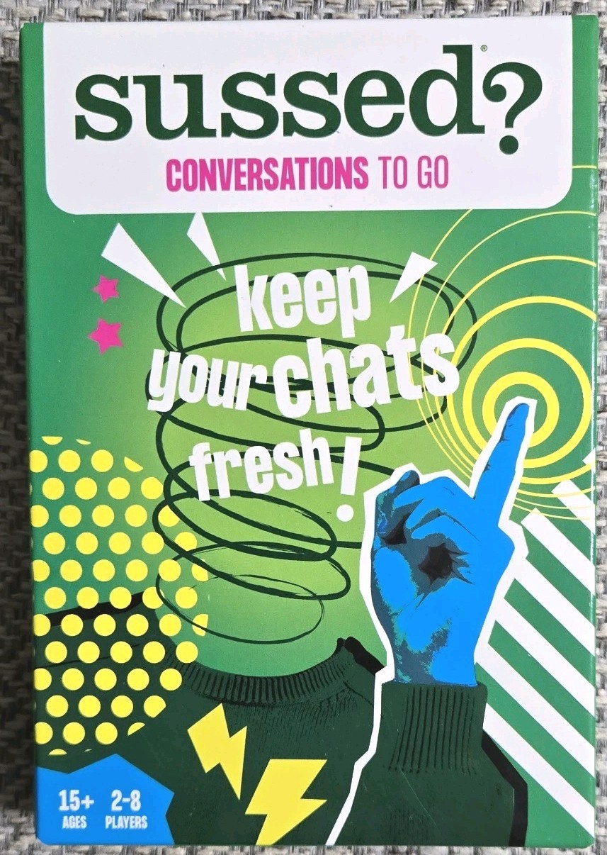 SUSSED? Conversations To Go Card Party Game Keep Your Chats Fresh 15+ New Sealed