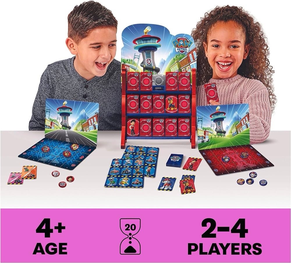 PAW Patrol 8 Games in 1 for Kids Checkers Tic Tac Toe Memory Match Bingo Go FIsh