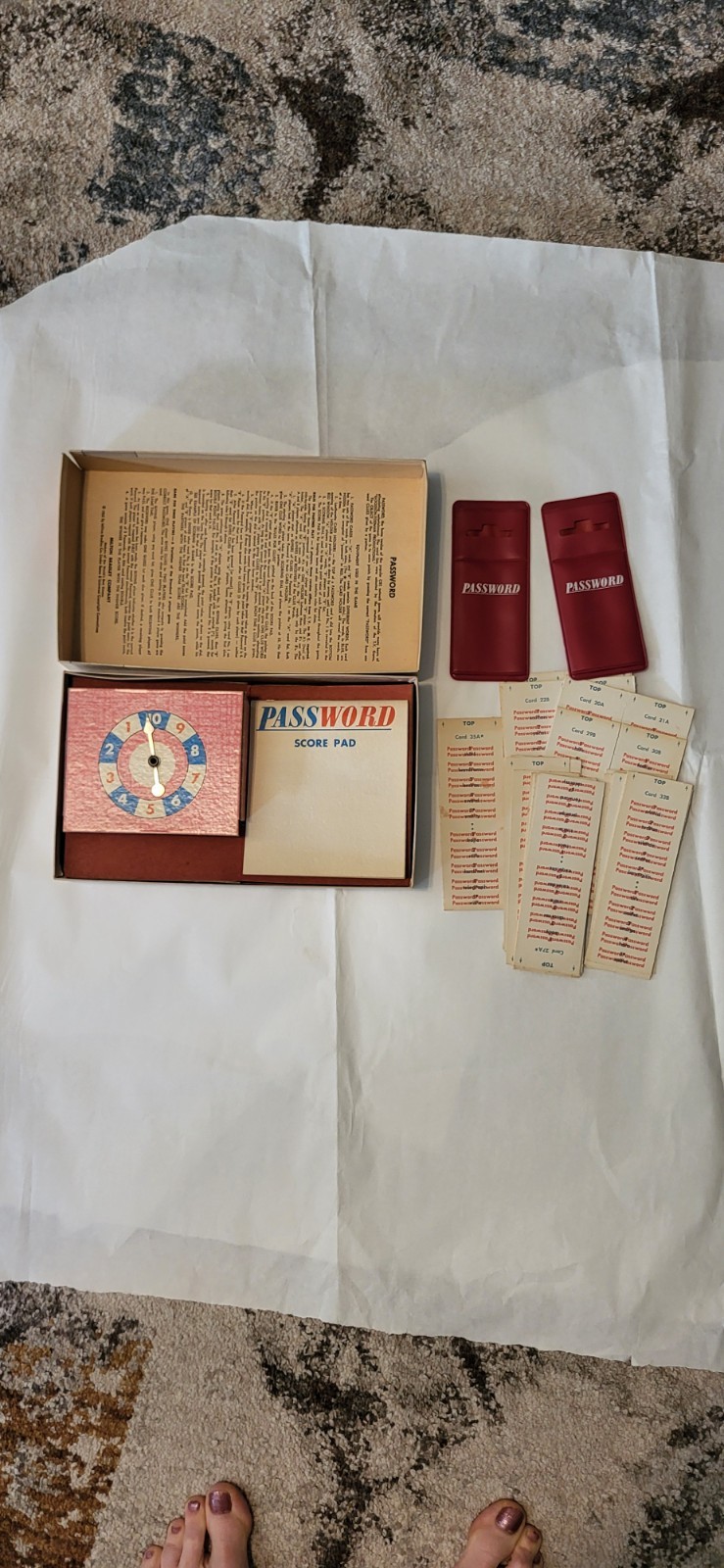 Vintage 1963 Milton Bradley Company PASSWORD Board Game Volume 3