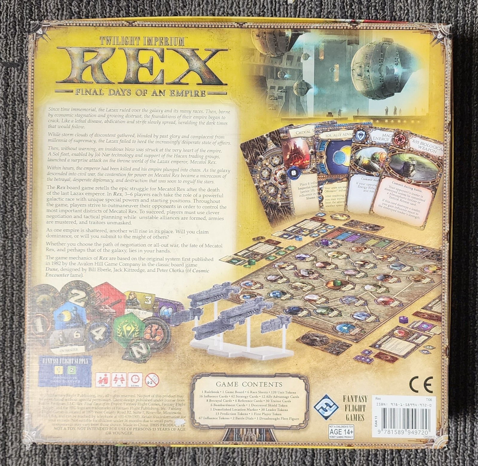 Twilight Imperium Rex Final Days of an Empire Board Game Complete Fantasy Flight