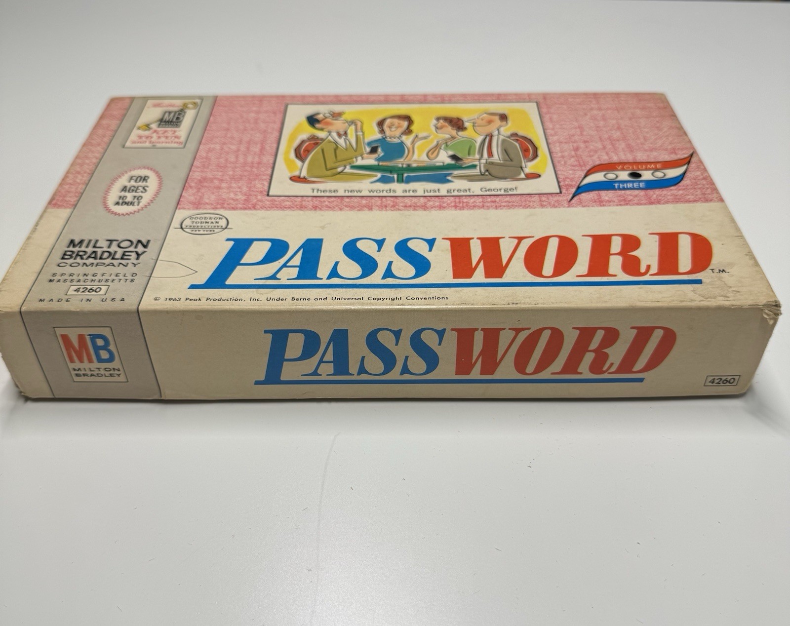 Vintage (1963) Password Milton Bradley Board Game #4260