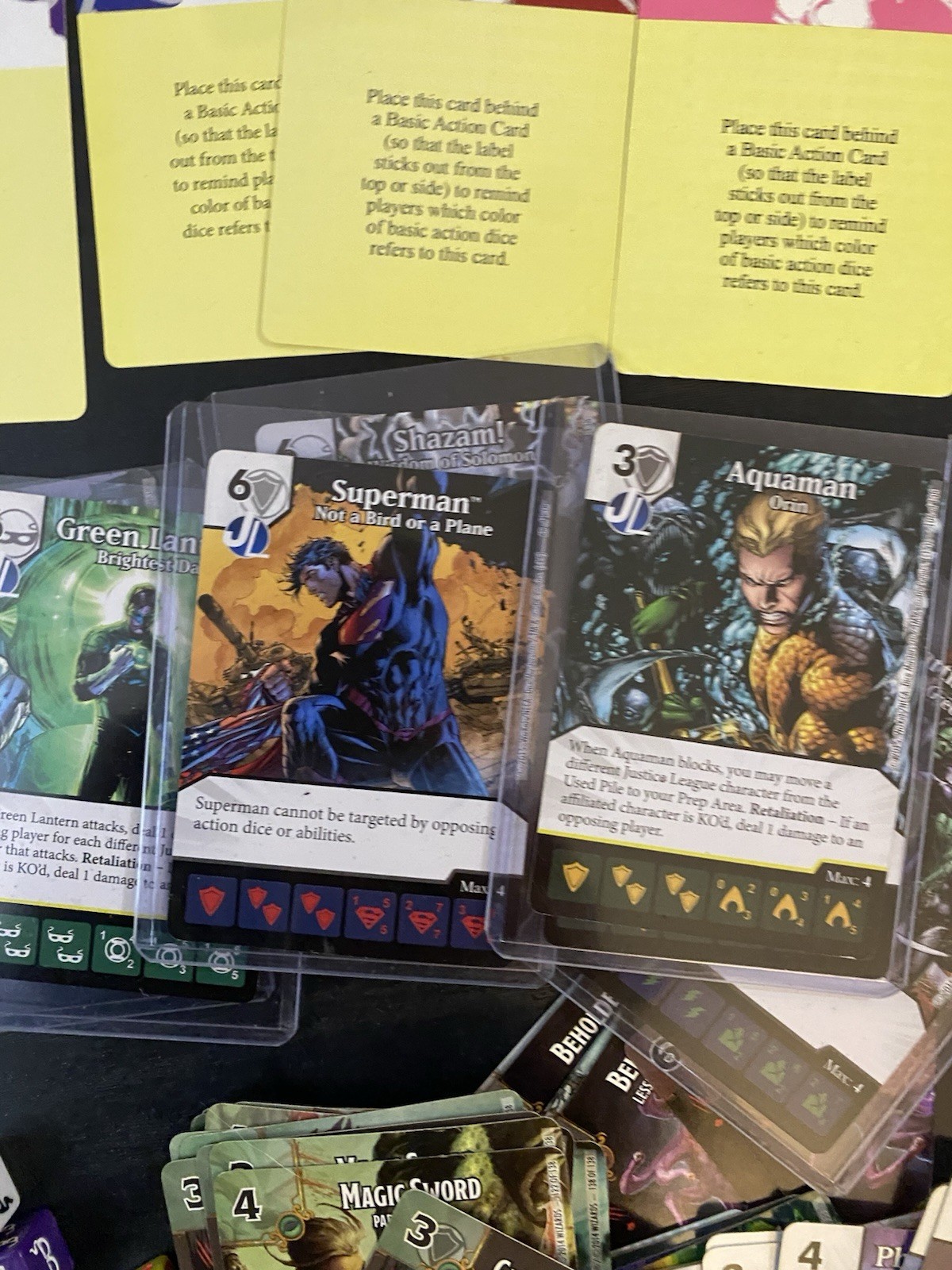 HUGE LOT- DC Dice Masters: Justice League- Wiz kids-Store Counter Box-Cards