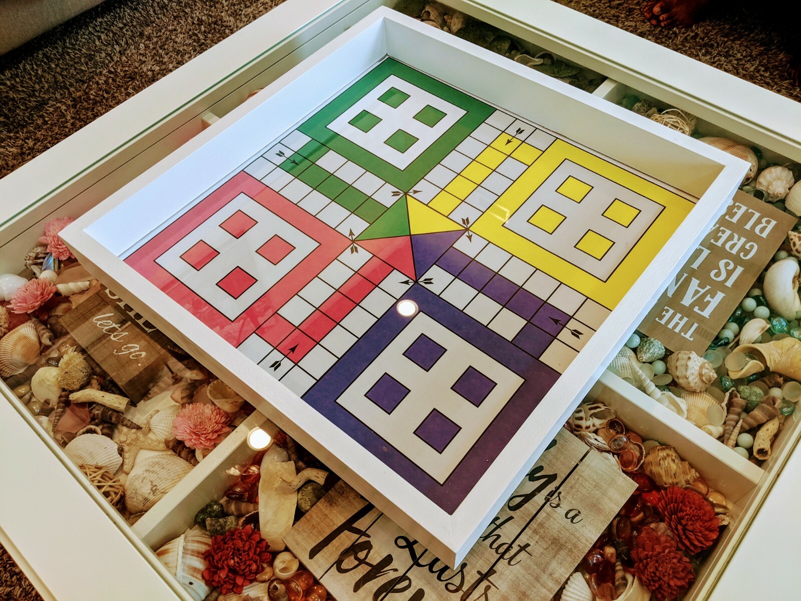 Ludo game board Glass Ludo Pachisi Dayakattam ludi Parcheesi Fei Xing Qi