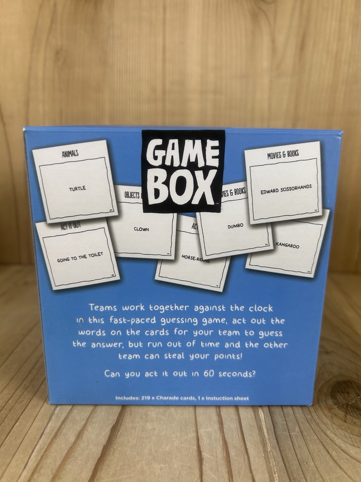 Game Box Charades Act It Out 2017 Cardinals Age 8 Up 4 Players Plus