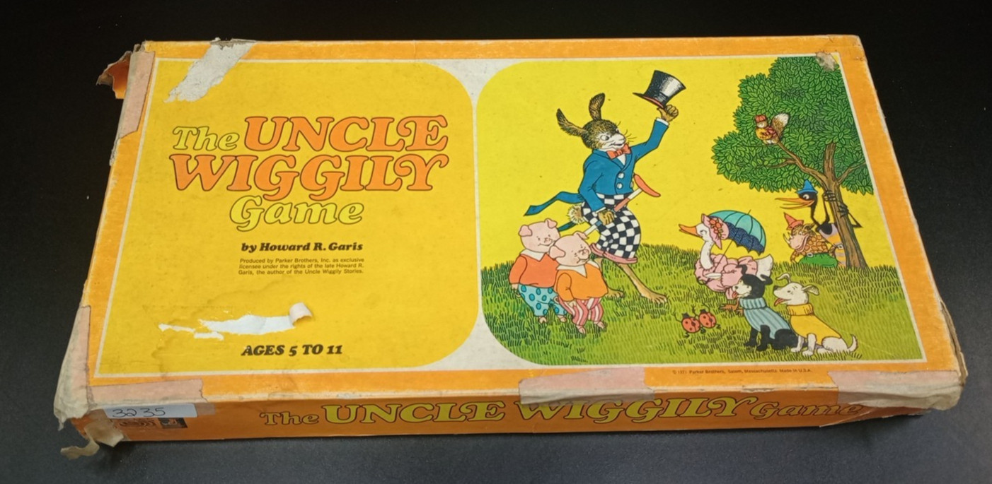 Parker Brothers Uncle Wiggily Game 1967 Board Game Animals Ages 5-11 2 Players