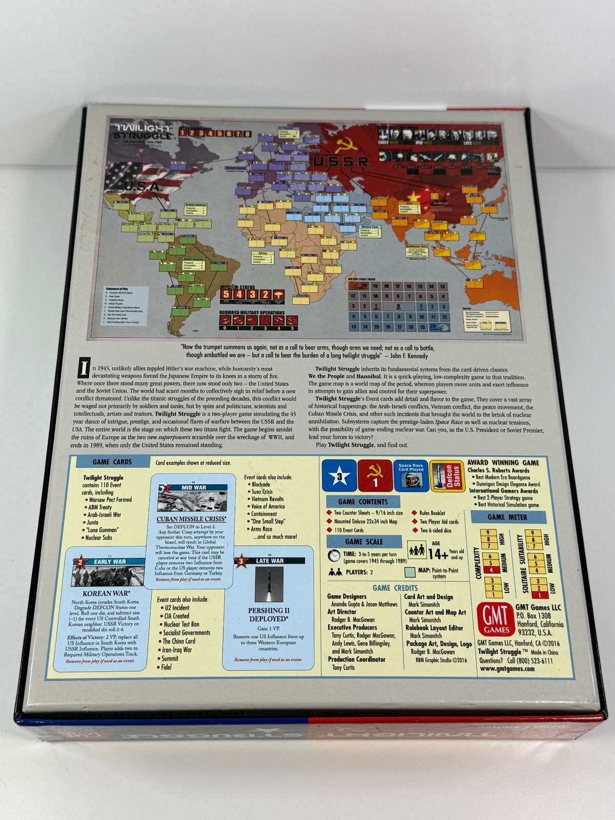 GMT Games Twilight Struggle Deluxe Edition Board Game
