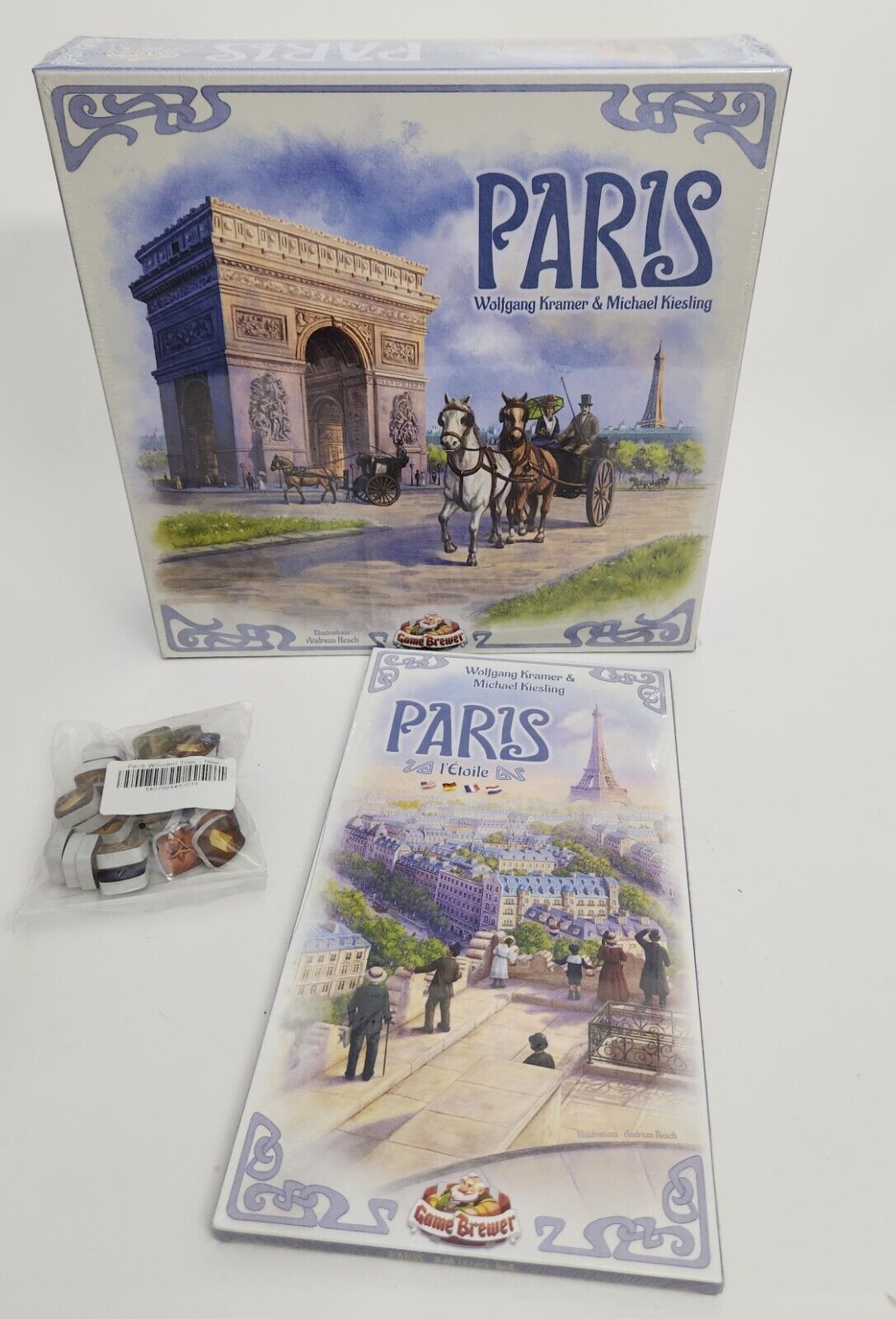 Paris Standard Edition + Paris l’Etoile Expansion + Wooden Resources SUPERSALE