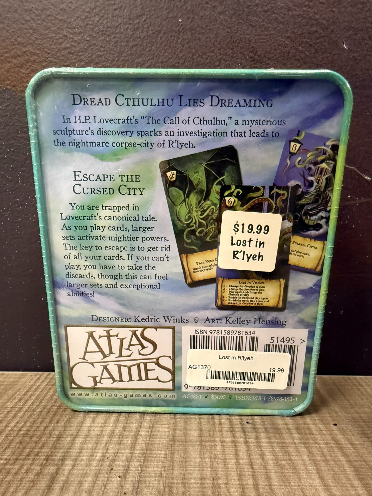 *BRAND NEW IN SHRINK WRAP, FREE US SHIPPING* Lost in R’lyeh tabletop game