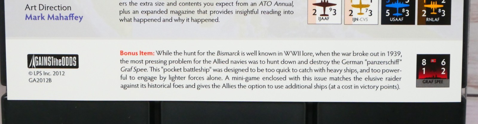 ATO Against the Odds Annual 2012, Forlorn Hopes Dutch East Indies 1942 Unpunched