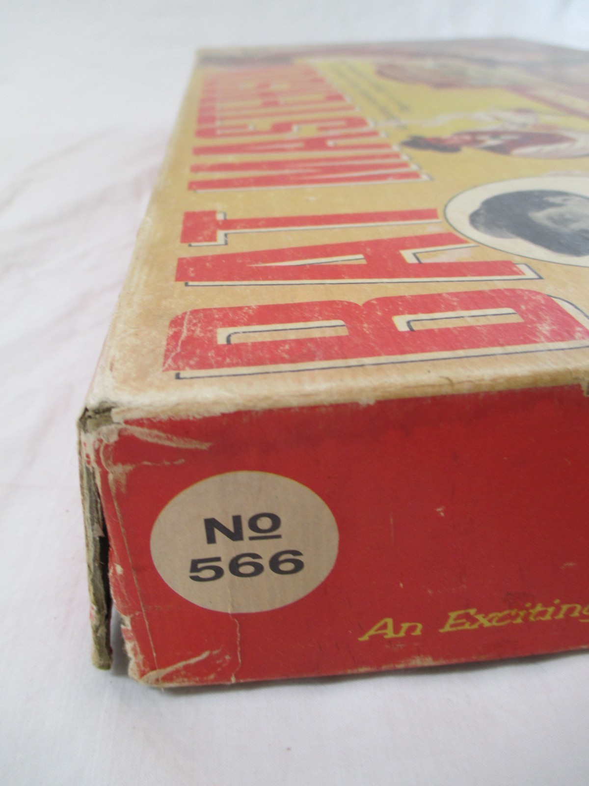 Vtg. BAT MASTERSON WESTERN BOARD GAME BY LOWELL 1958. May be Incomplete.