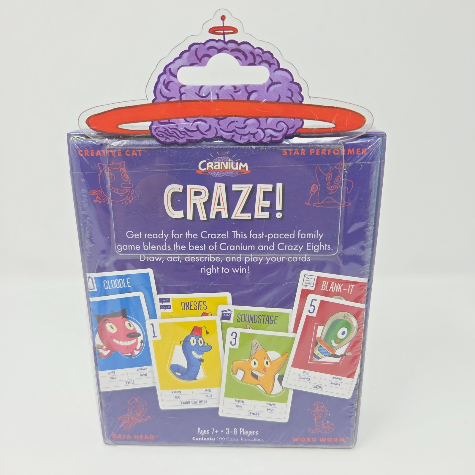 NEW Cranium Craze Card Game Funko Games Fast Paced Family 3-8 Players Ages 7+