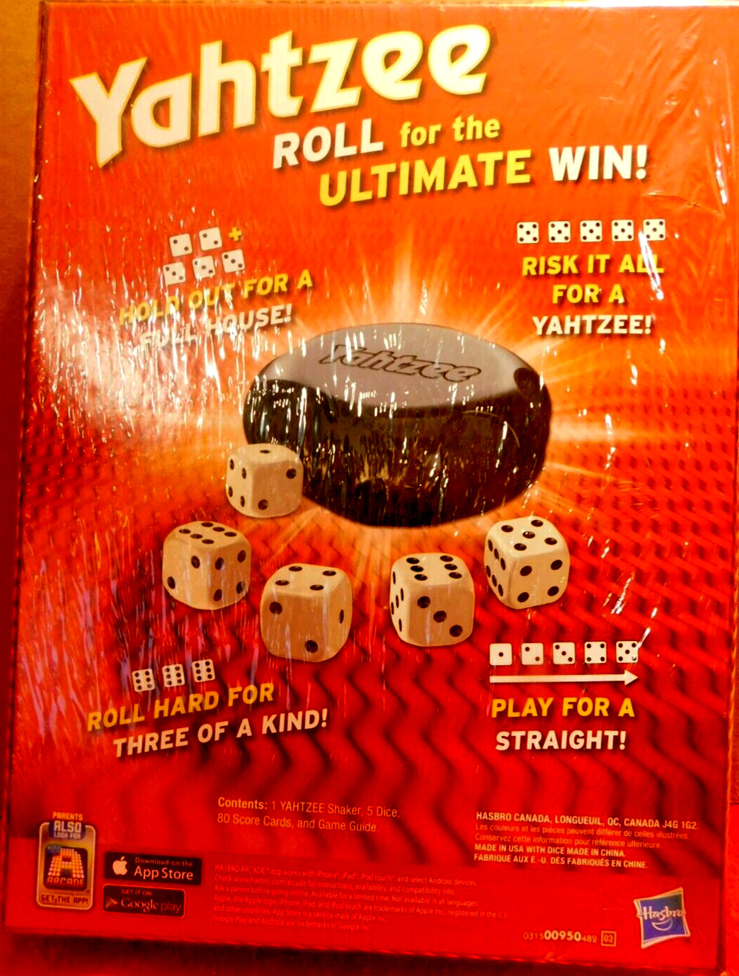 Hasbro Gaming~Yahtzee Dice Game Sealed NEW!!