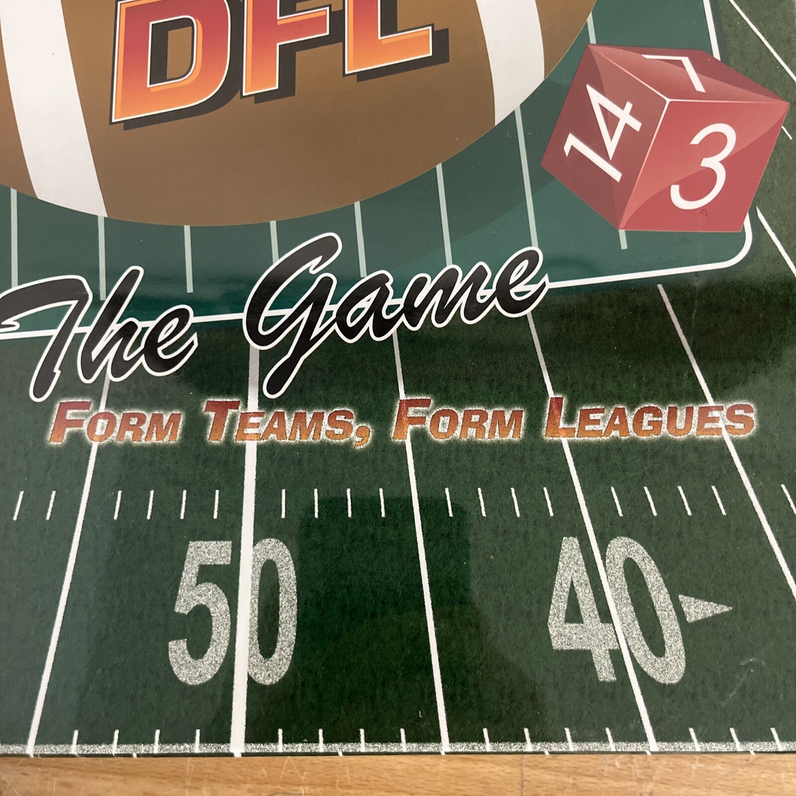 DFL Dice Football League The Game Form Teams Leagues Ages 8 + 2 or More Players