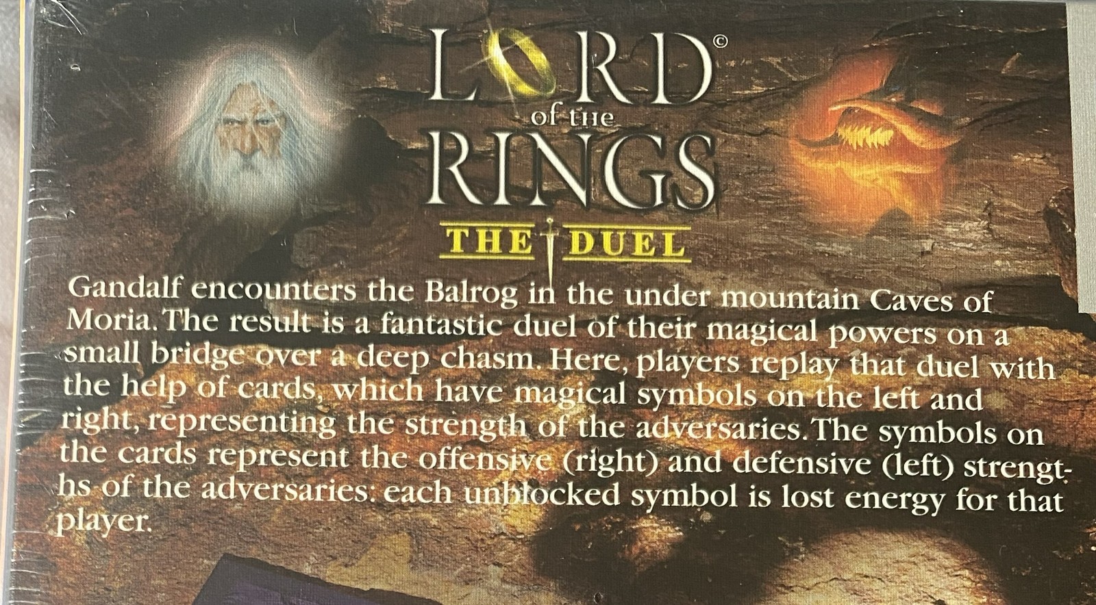 New in Sealed box Lord of the Rings The Duel Game for Two by Rio Grande Games