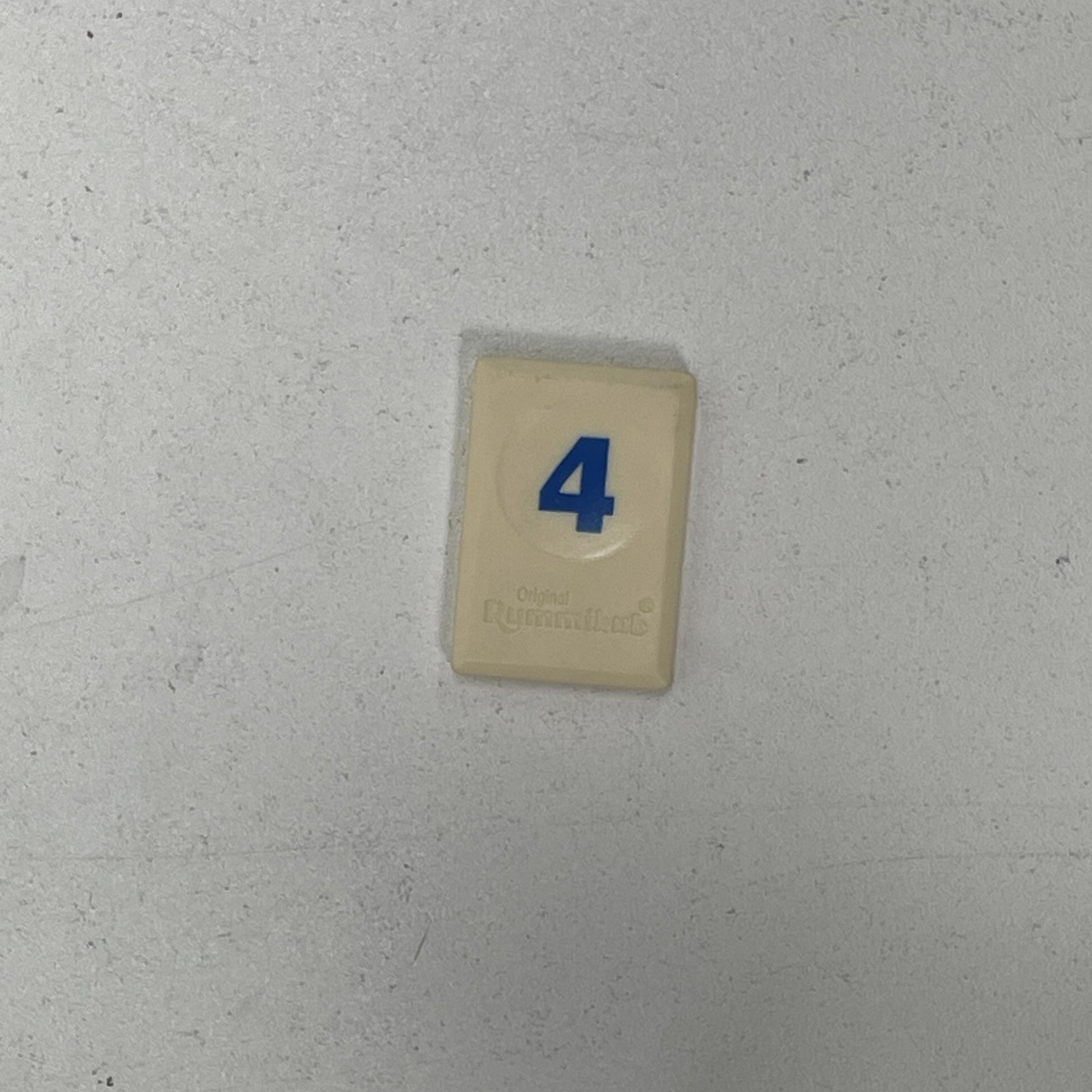 Rummikub Replacement Tiles Blue 4 Pressman 1997 Game Parts