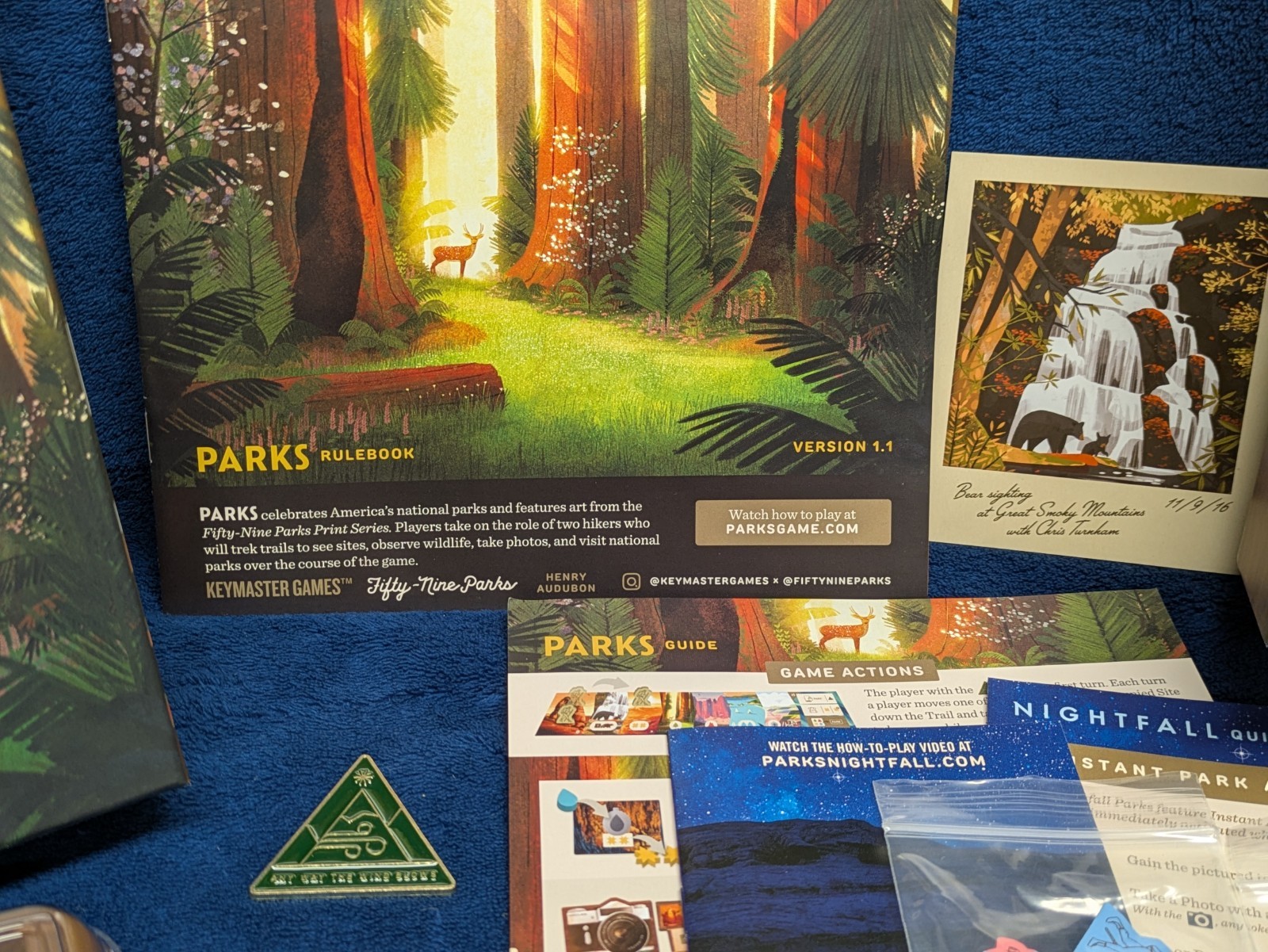 Parks Board Game 1st Ed. COMPLETE + All Expansions Rare Barnes & Noble Promo Box