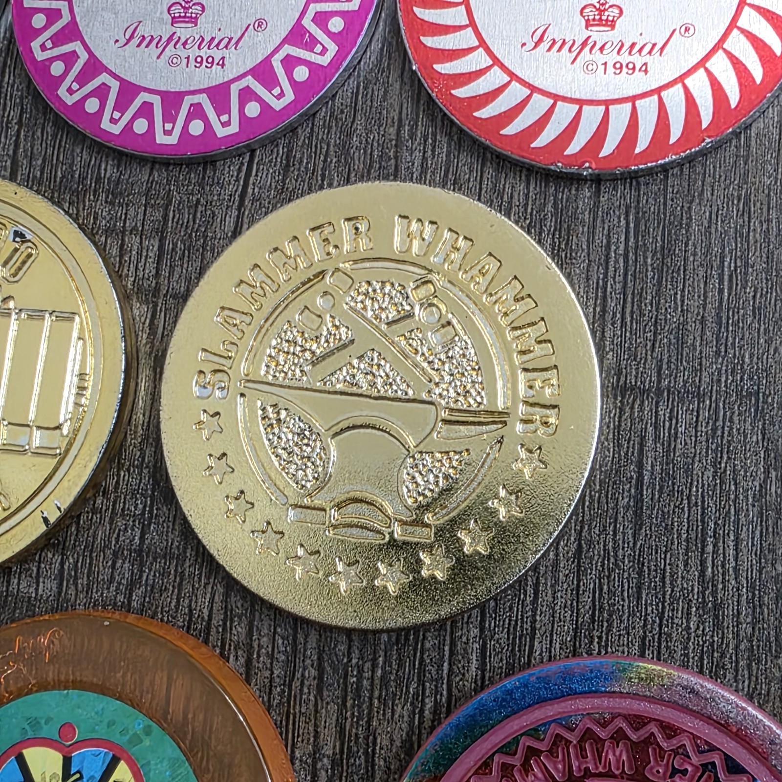 POG Slammer Whammers Mondo Metal Gold Imperial 1994 Lot of 8 Aluminum Rare