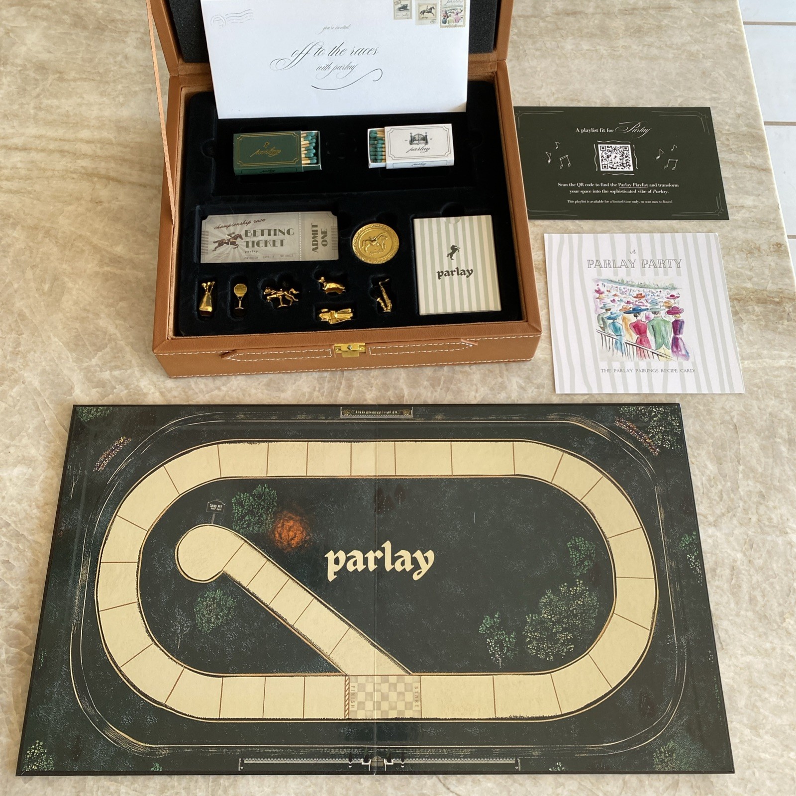 Parlay The Betting Game Deluxe VIP Leather Case Unused