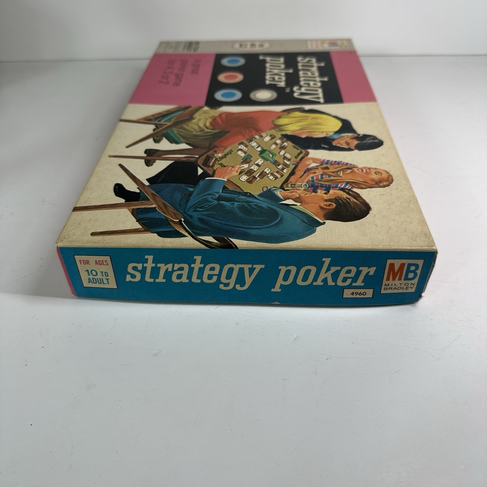 Vintage 1968 Strategy Poker by Milton Bradley #4960 Mint Condition And Complete