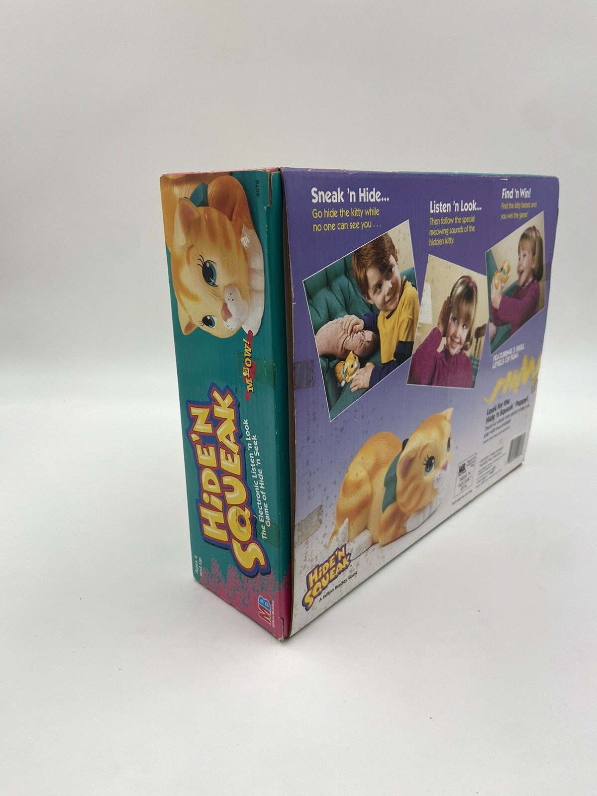Vintage 1994 Milton Bradley Hide N Squeak Kitty Cat Game CIB Complete in Box