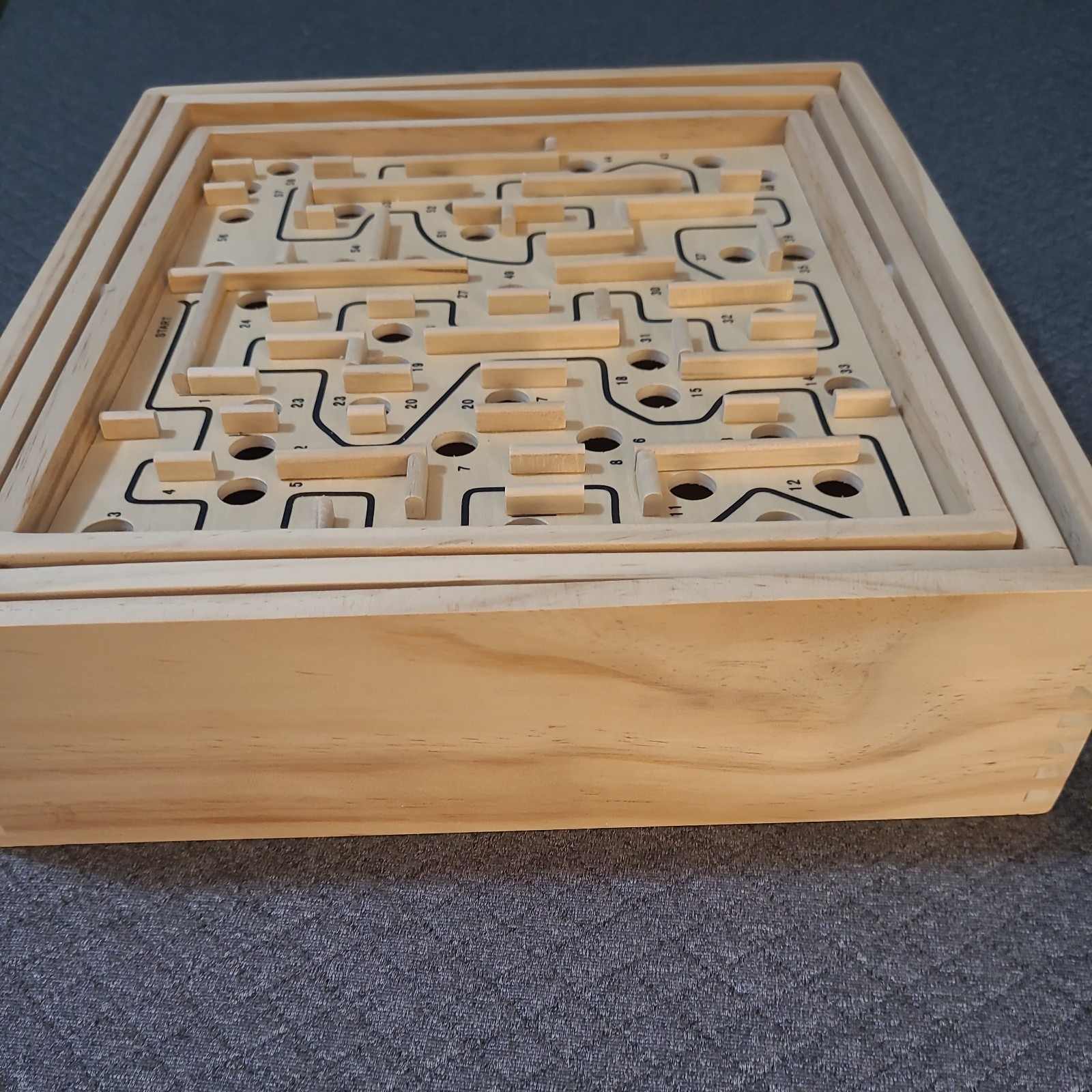 STERLING Games Large Wooden Labyrinth Marble Ball Tilt Maze Golf Baseball Boards