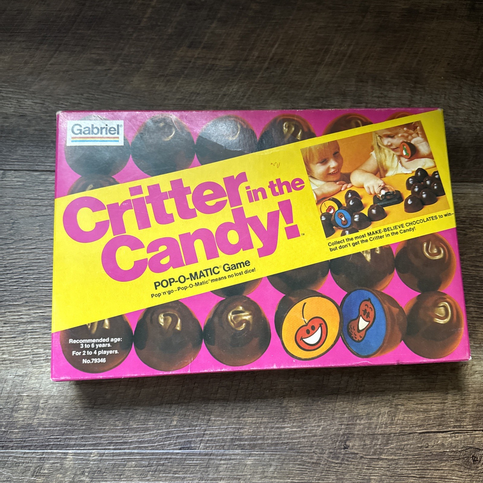 Vintage 1978 Critter In The Candy Game. COMPLETE Gabriel