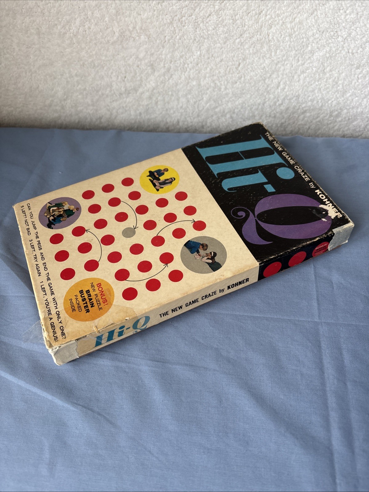 1975 Gabriel Hi-Q Compact Board Game With Original Box
