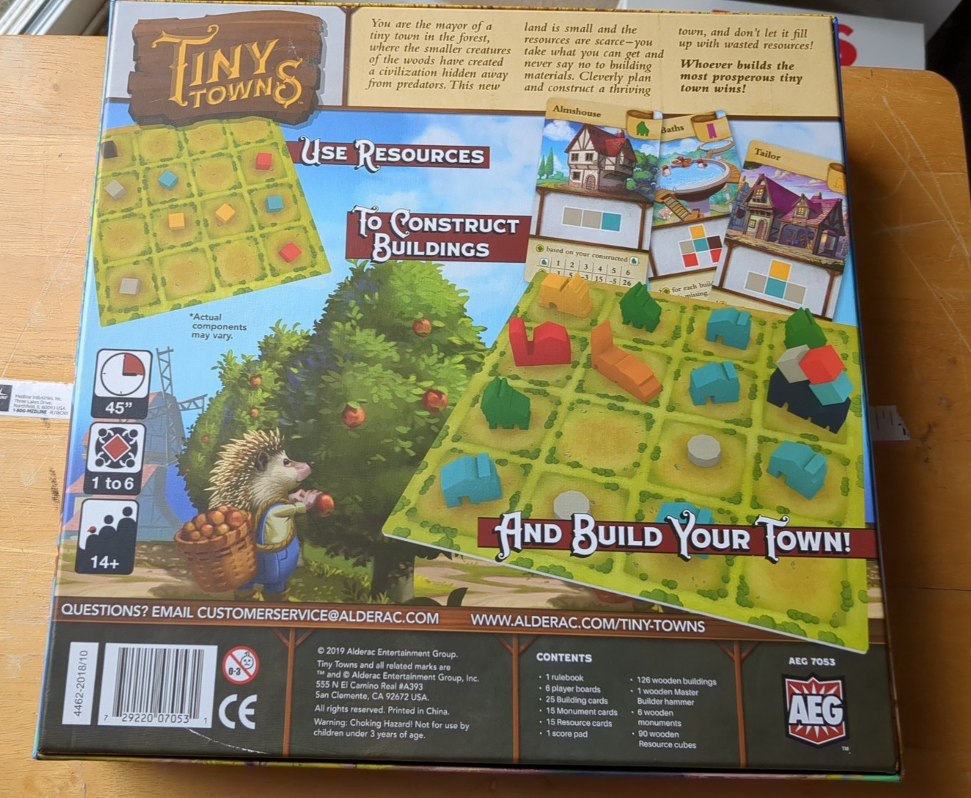 Tiny Towns Board Game, AEG Peter McPherson, 2019 Complete