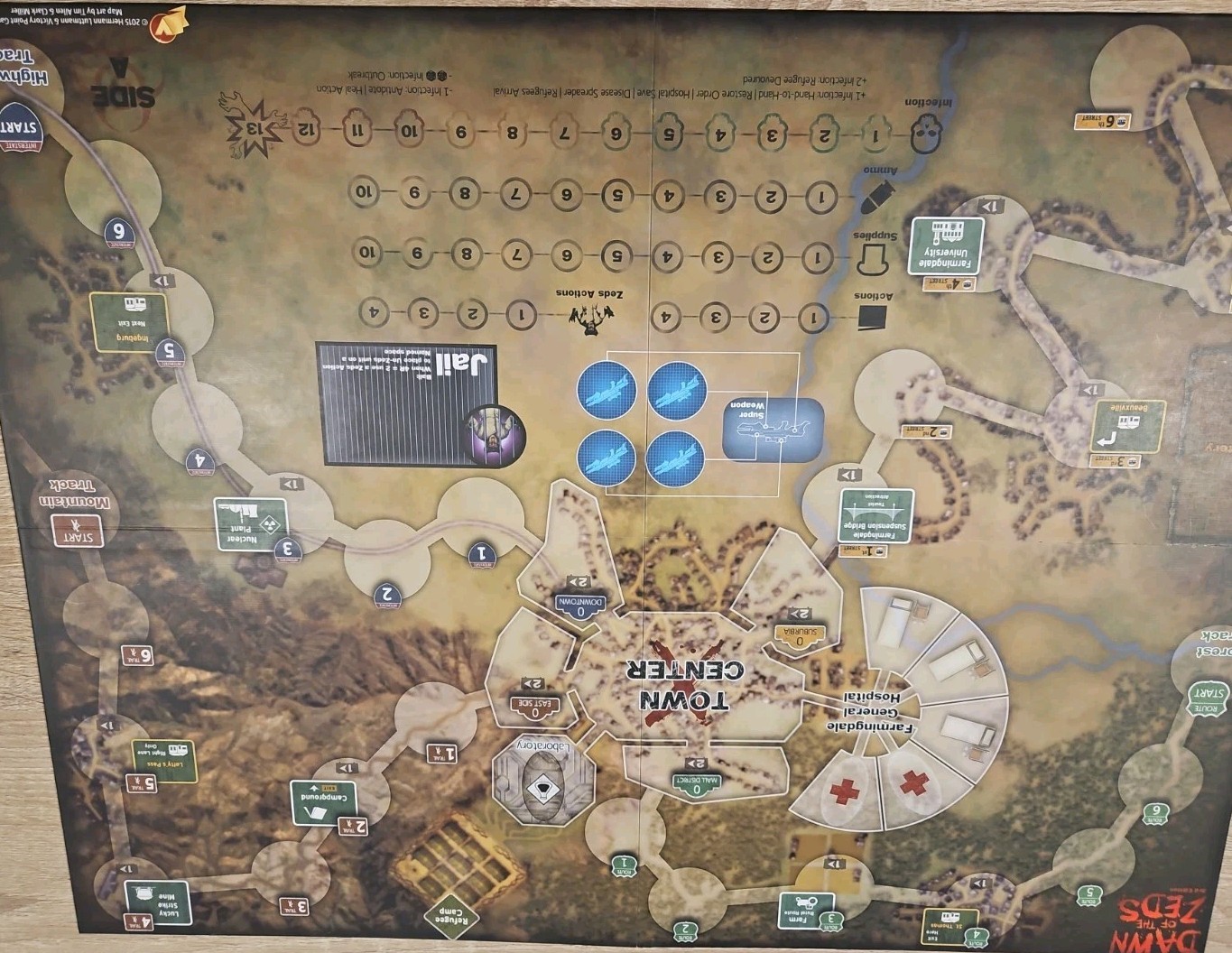 Dawn of the Zeds Board Game 3rd Edition 100% Complete Zombie