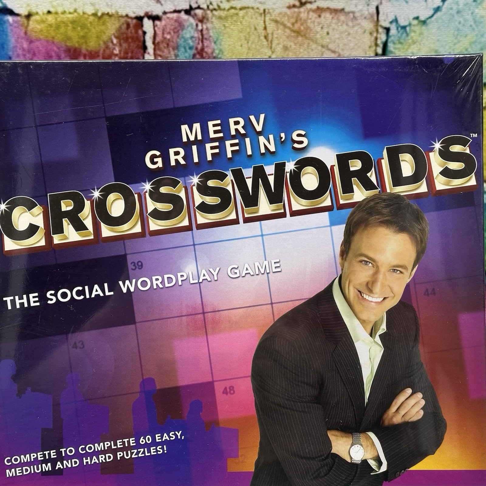 Merv Griffin’s CROSSWORDS Social Wordplay Board Game Adult Ages 12+ Sealed NEW!