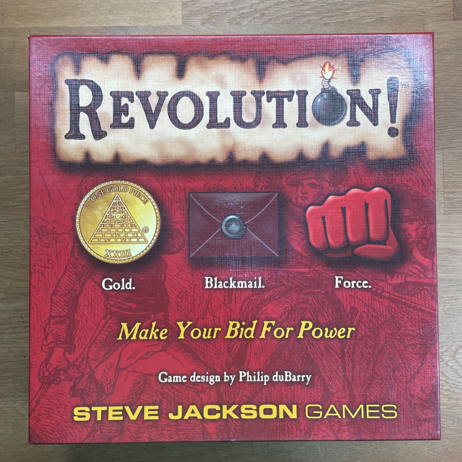 Revolution! Board Game Steve – Jackson Games First Edition, 99% complete Used