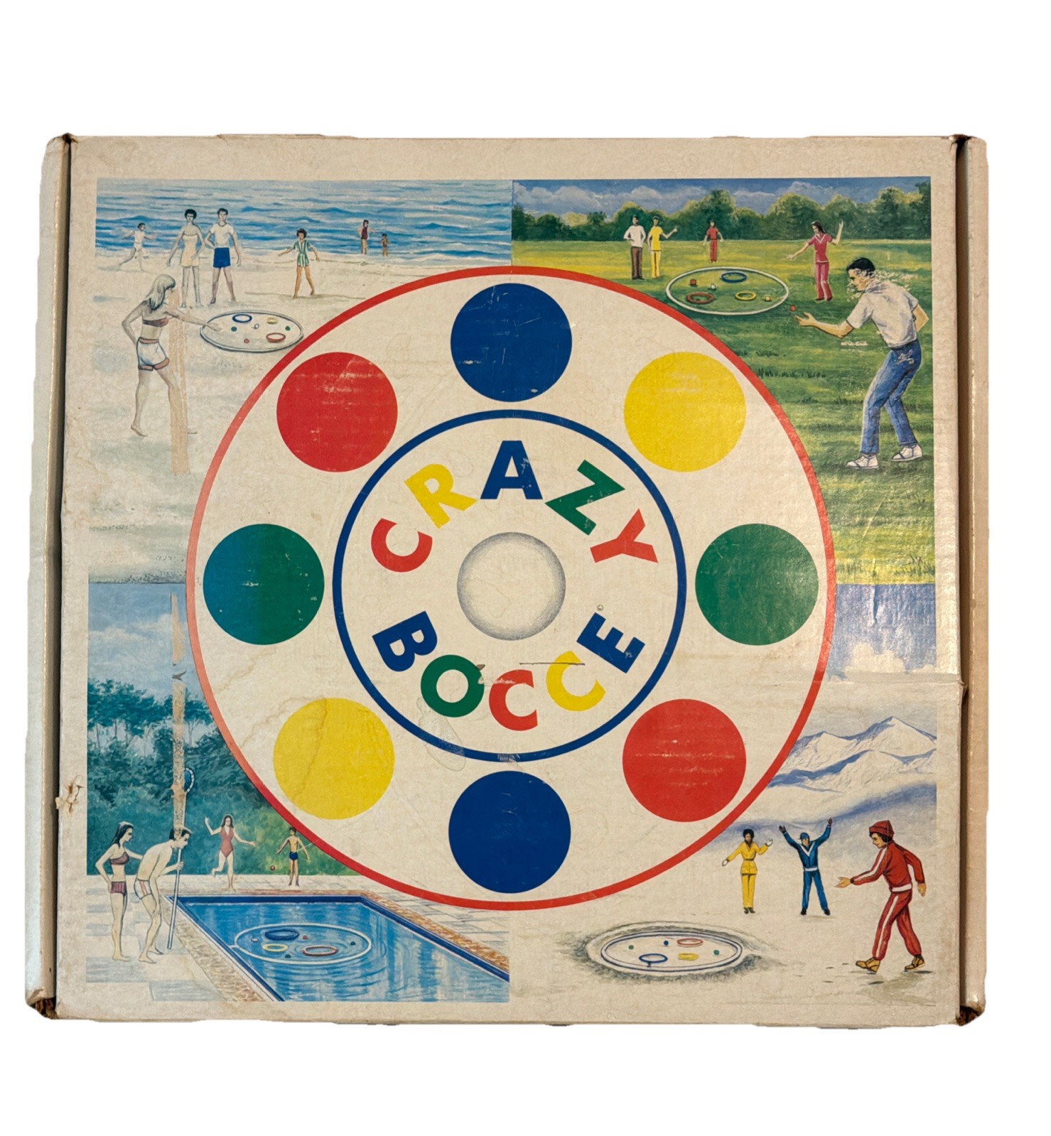 Vintage CRAZY BOCCE Rare 1986 Complete Game Original Box USA HTF All Ages