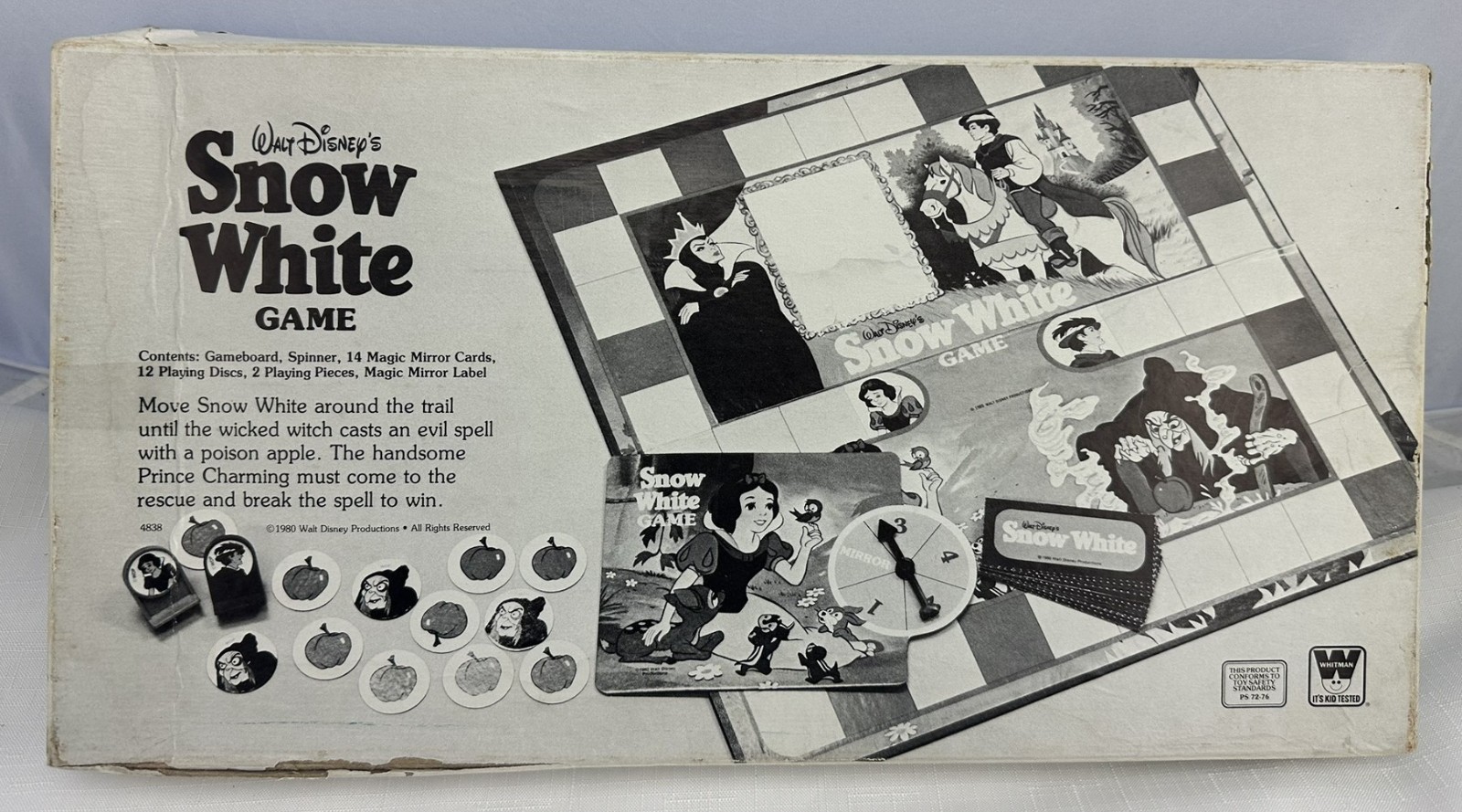 1980 Snow White Game by Whitman Complete in Great Condition FREE SHIPPING