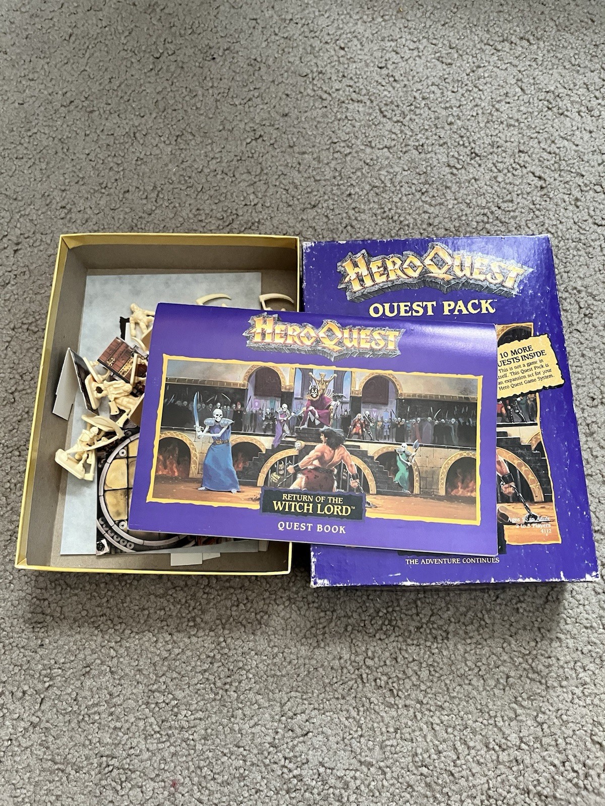 Vintage 1991 HeroQuest Return of the Witch Lord Expansion Pack – Mostly Complete