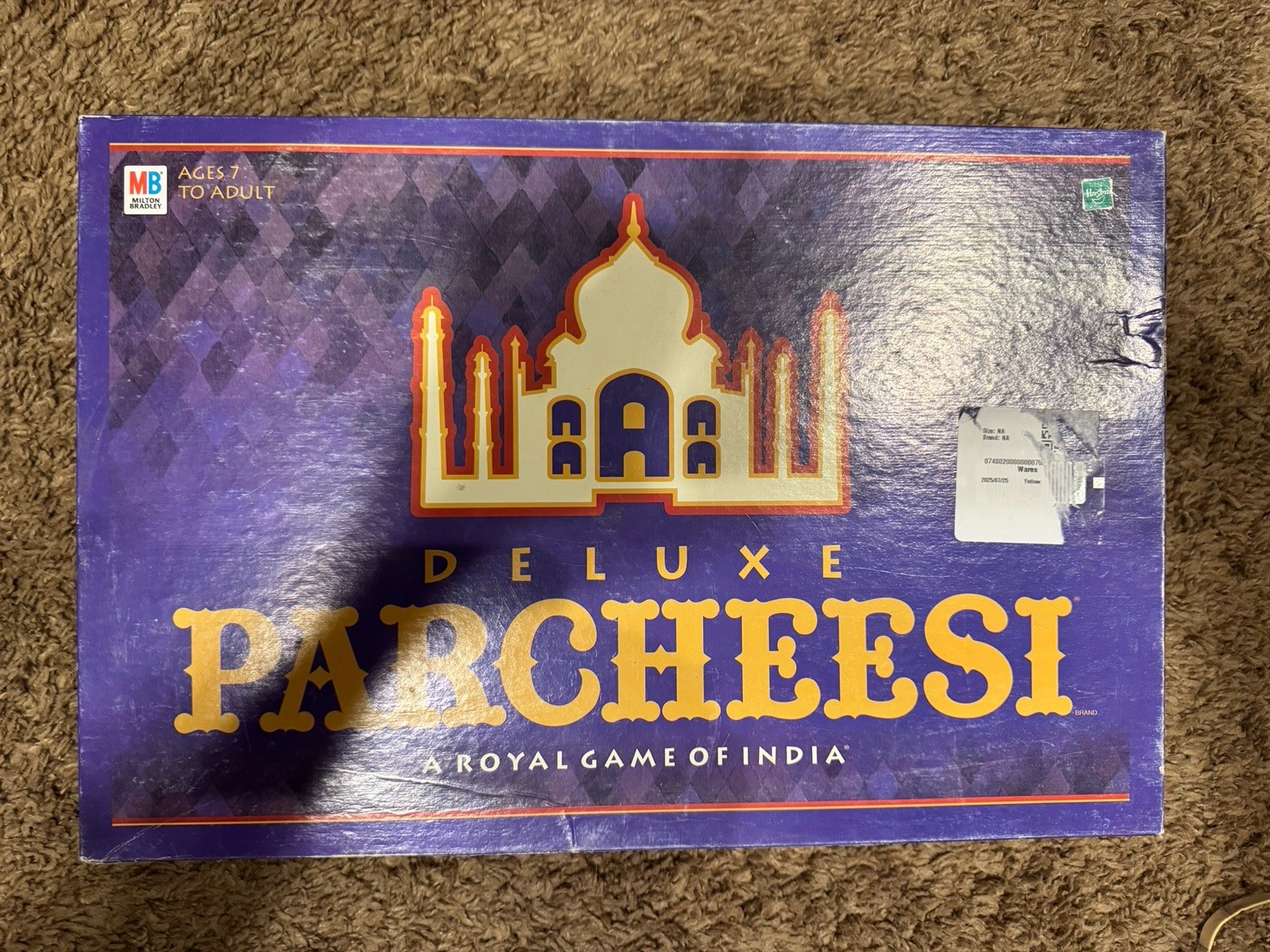 Deluxe Parcheesi Board Game *A Royal Game of India* (1999, Hasbro, Complete)