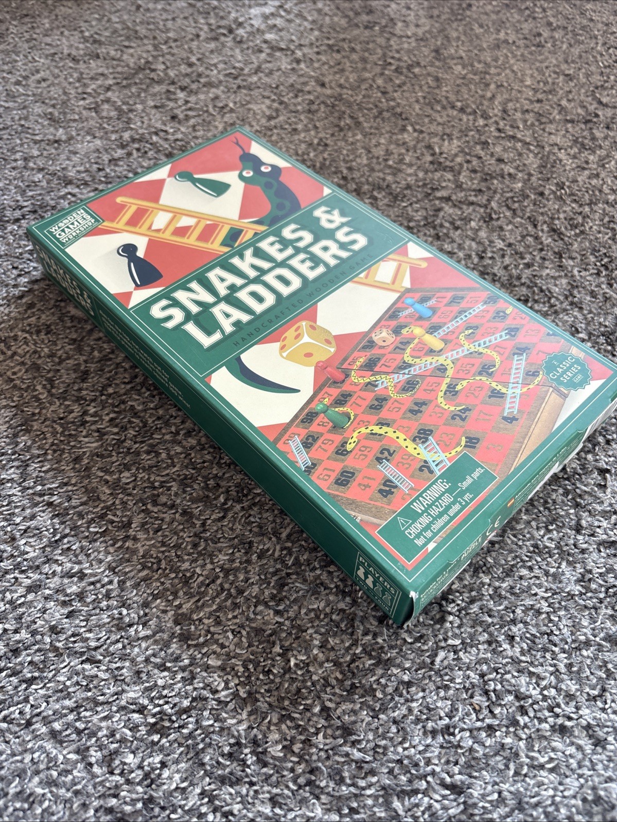 Snakes & Ladders Wooden Folding Game