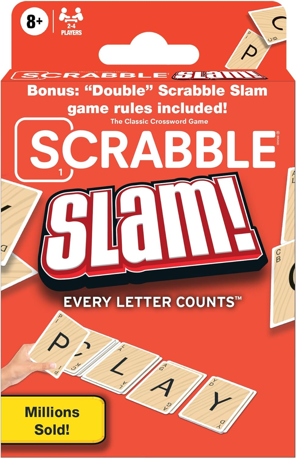 Scrabble Slam Fast Paced Card Game Travel Size Word Formation Fun