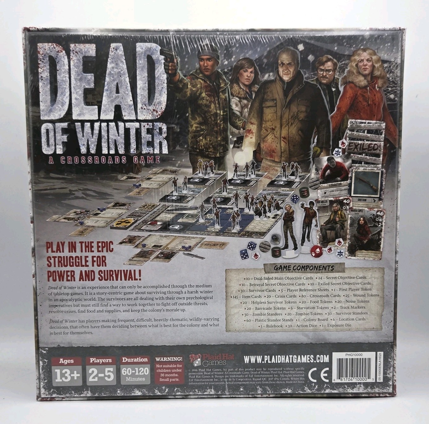 Dead Of Winter A Crossroads Board Game Plaid Hat Games 2016 Sealed 13+ Play
