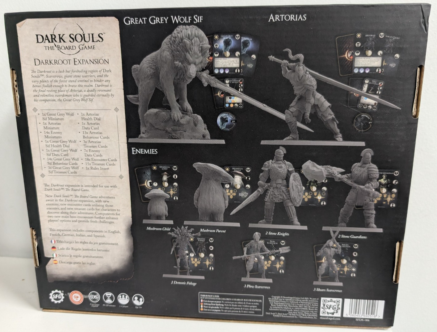 Dark Souls The Board Game Darkroot Expansion Miniature Figures Open Box New