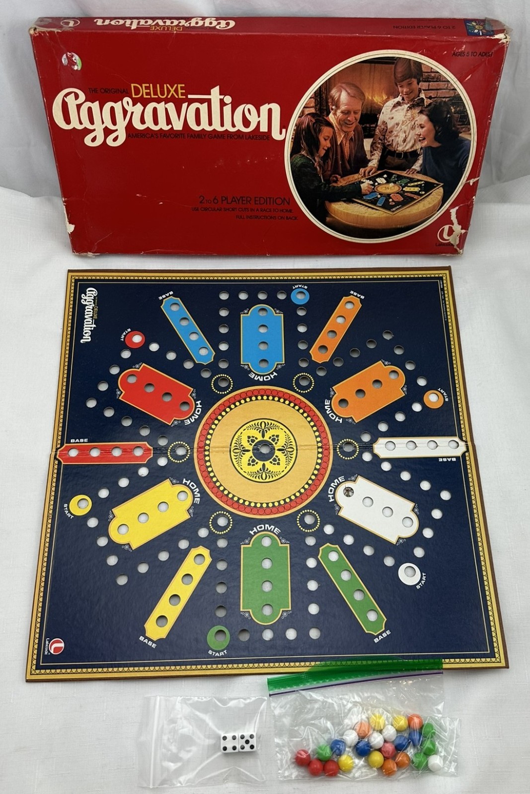1982 Aggravation Game Deluxe Party Edition by Lakeside Complete in Good Cond