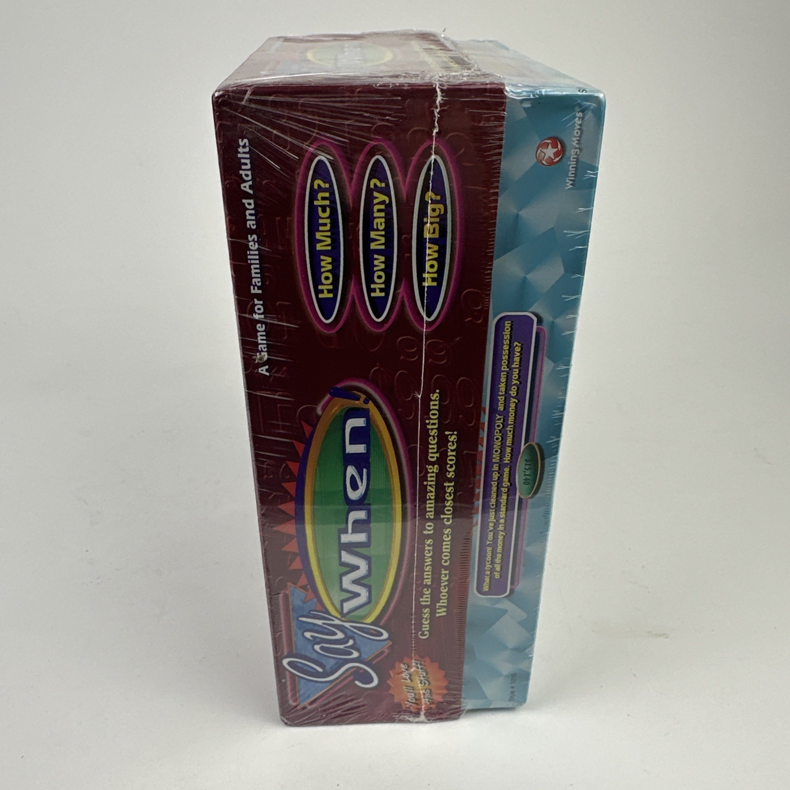 VTG 1998 Say When! Super Fun Party Game Winning Moves Brand New Old Stock